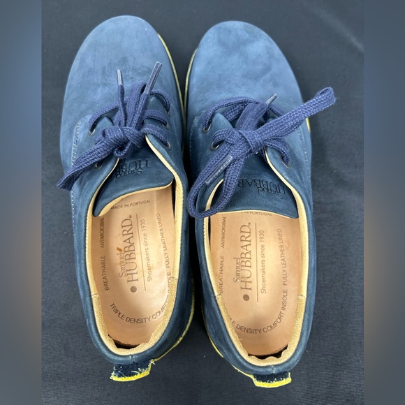 Samuel Hubbard “Hubbard Free” Casual Walking Shoe Navy Leather Men’s Siz… - Picture 5 of 8